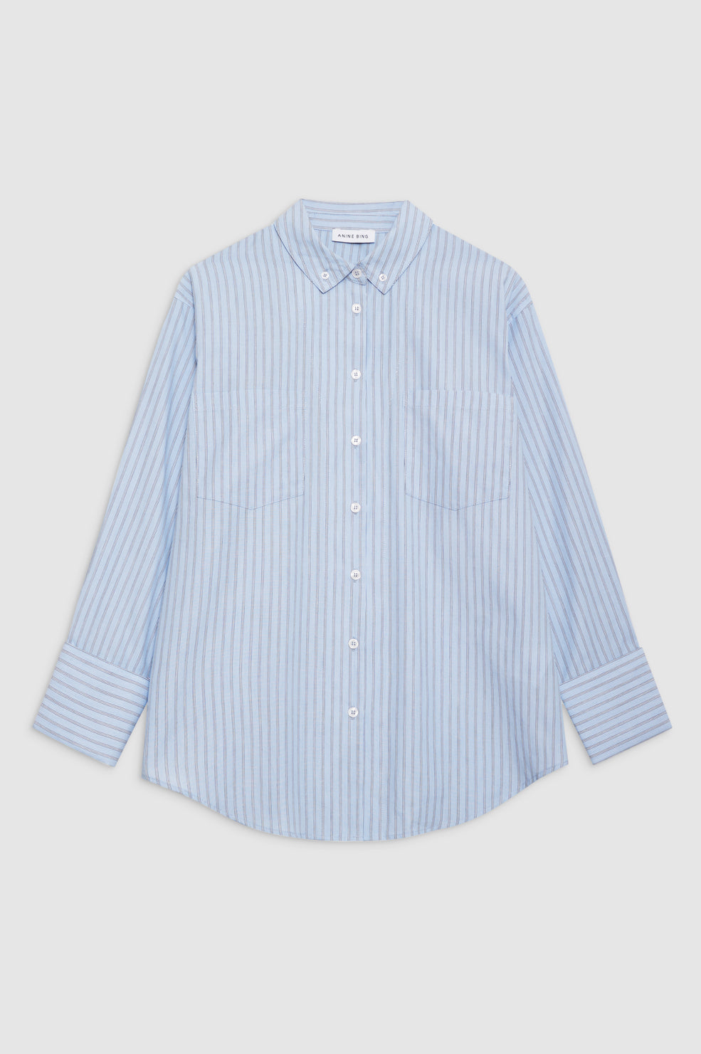 ANINE BING Catherine Shirt Blue And White Stripe ANINE BING EU