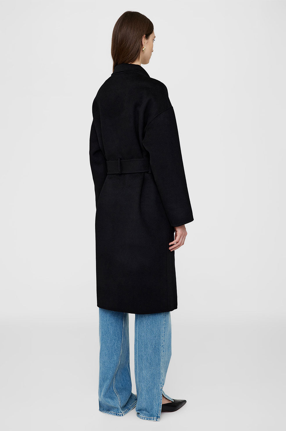 ANINE BING Dylan Coat Black Cashmere Blend ANINE BING EU