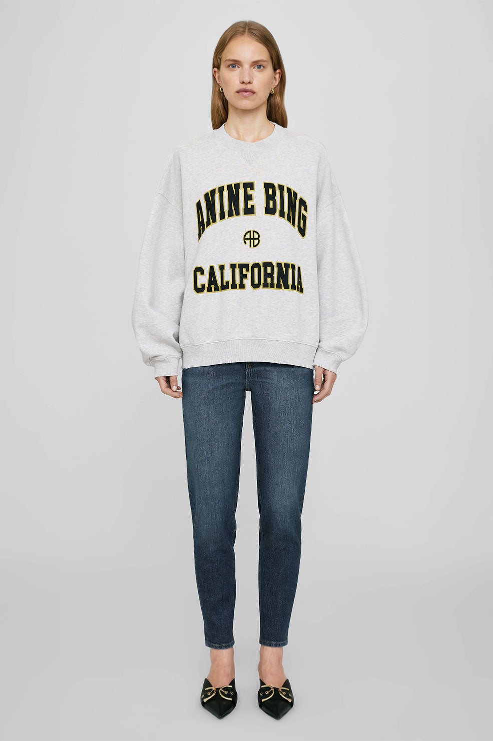 Jaci Sweatshirt Anine Bing California - Heather Grey