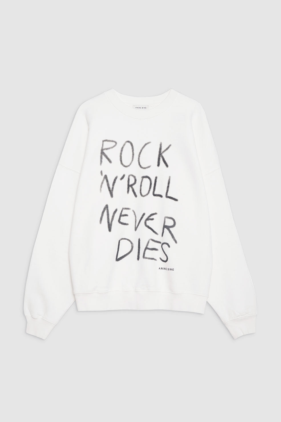 ANINE BING Miles Sweatshirt Rock N Roll Ivory ANINE BING EU