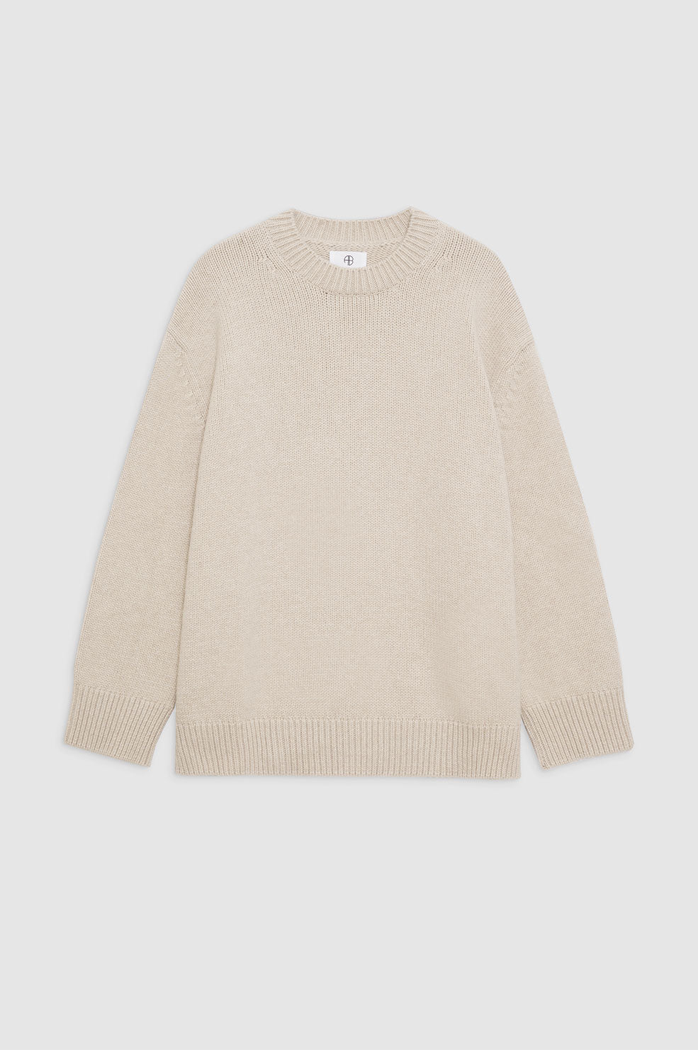 ANINE BING Rosie Cashmere Sweater - Oatmeal – ANINE BING EU