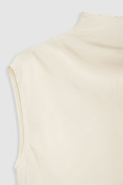 ANINE BING Ianna Top - Pearl - Front Close View