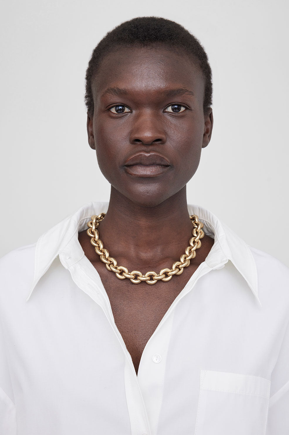 AB X MVB Rope Link Necklace - Gold