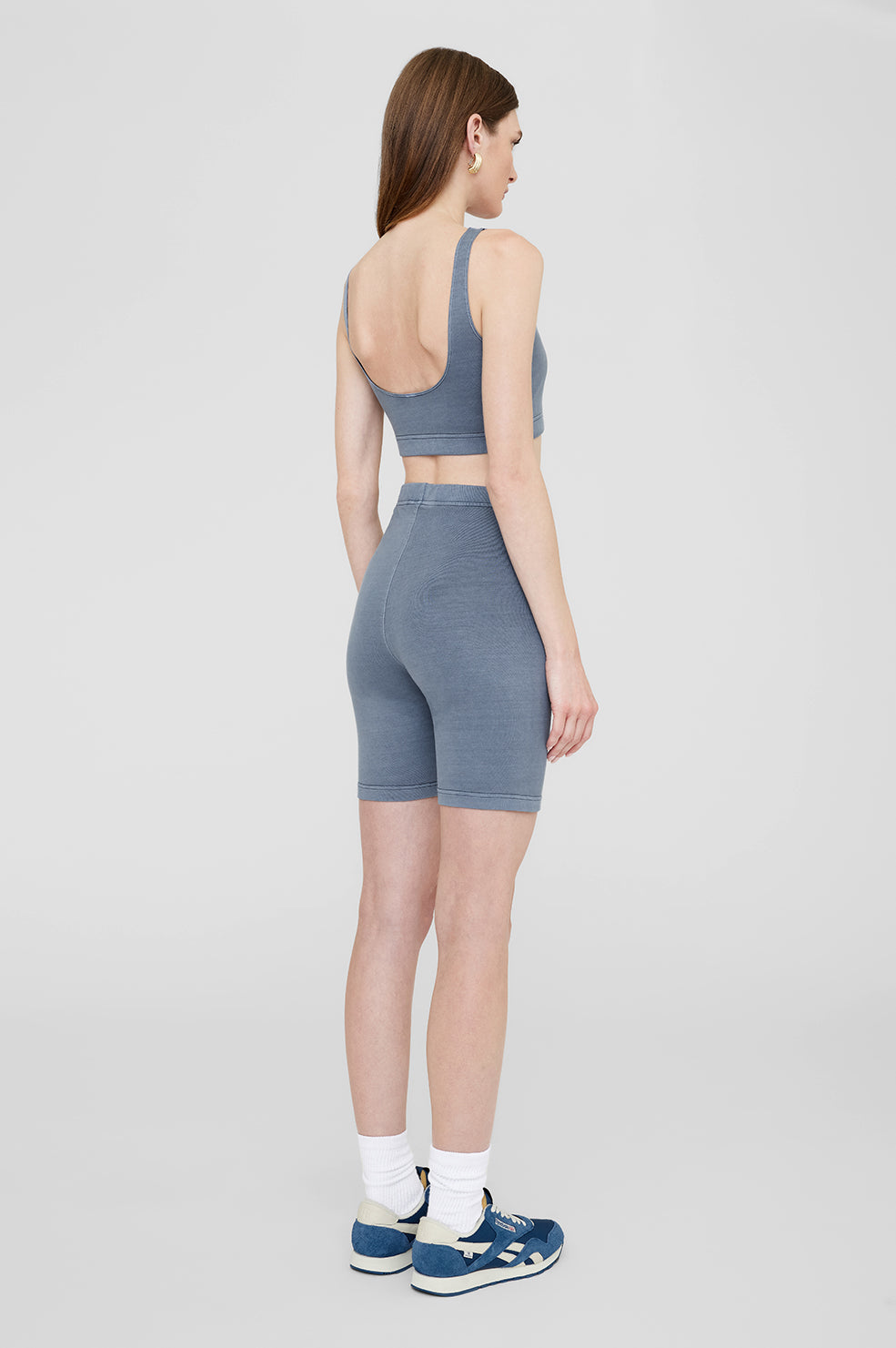 Reebok x ANINE BING Bike Short - Medium Grey Heather View 2