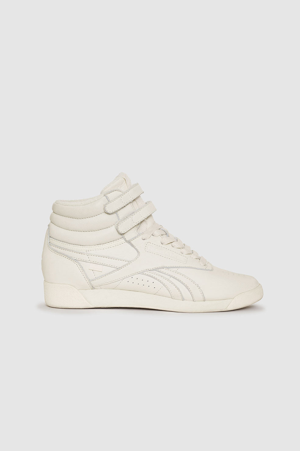 Reebok x ANINE BING Freestyle Hi Shoes - Bone White View 1