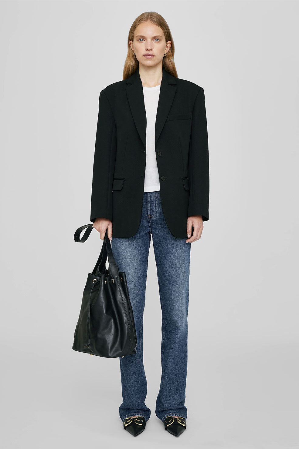 Alana Bucket Bag - Black View 2