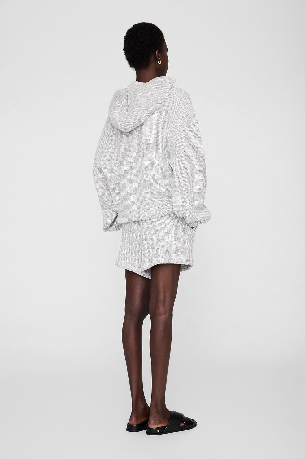 Alec Hoodie Framed Monogram - Ivory And Black View 5