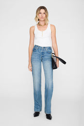 ANINE BING Alessia Tank - Ivory - on model front 