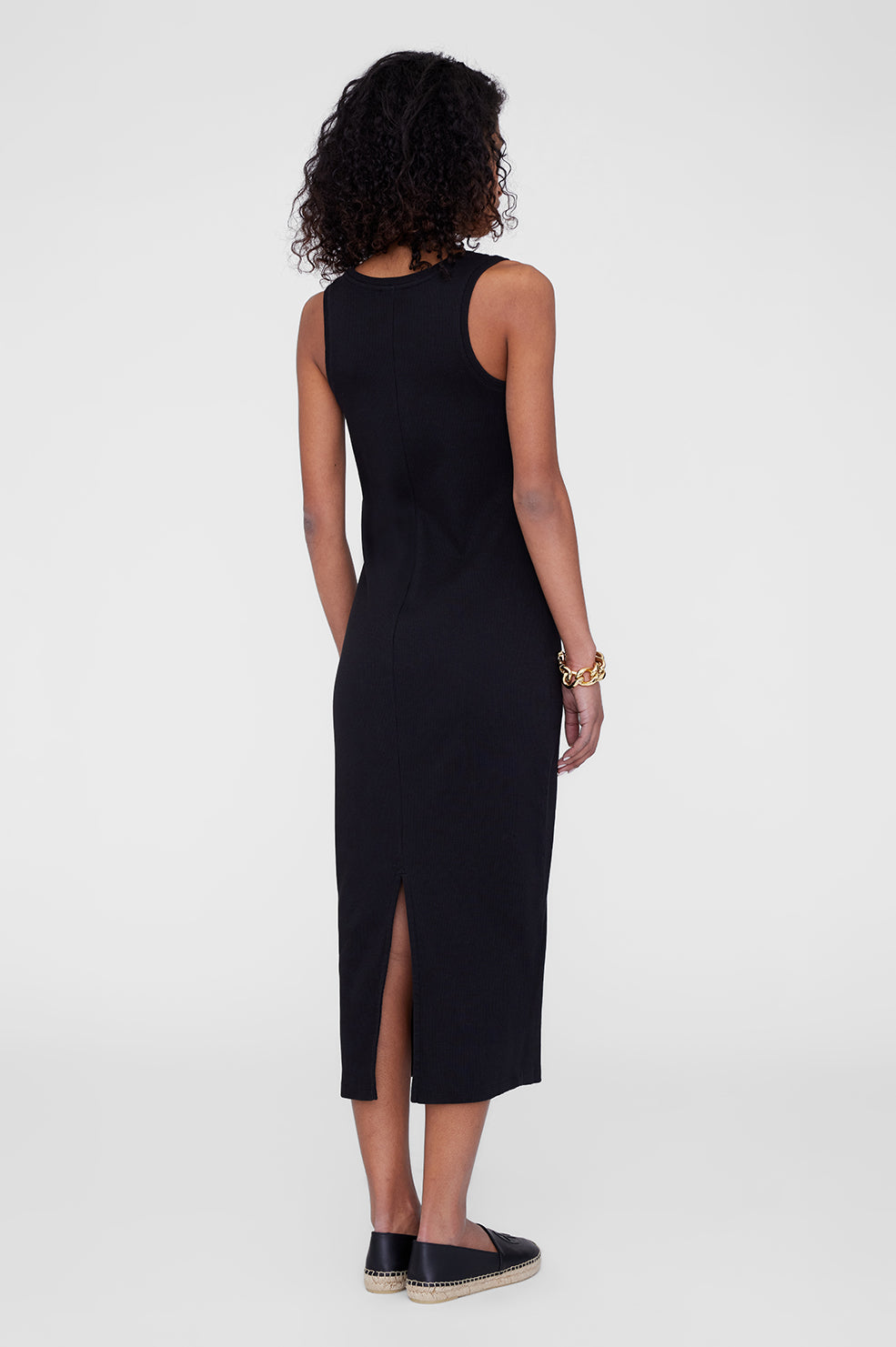 Alessia Tank Midi Dress - Black