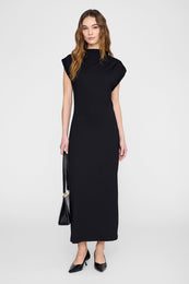 ANINE BING Alix Dress - Black - on model front