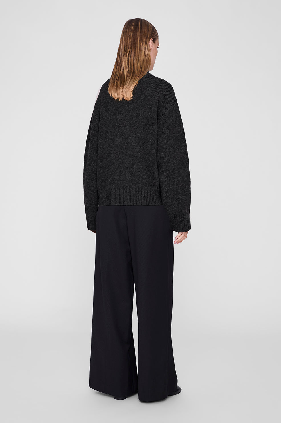 Alma Turtleneck Sweater - Charcoal