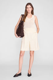 ANINE BING Aneka Babouche - Black - on model front 