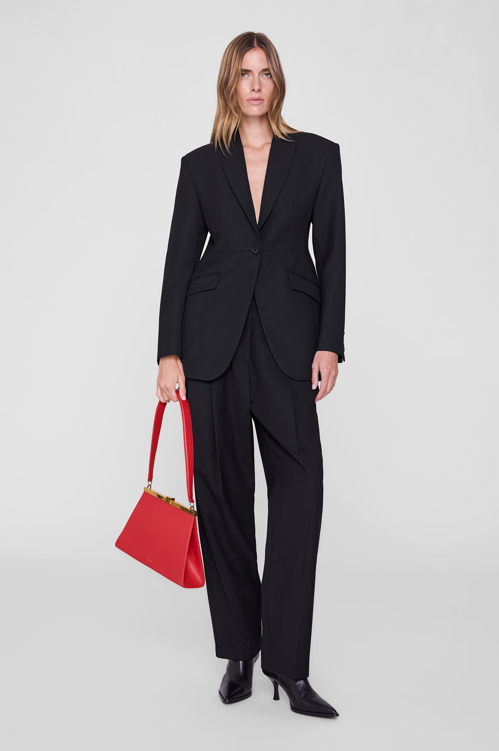 Anine Bag - Black Embossed View 2