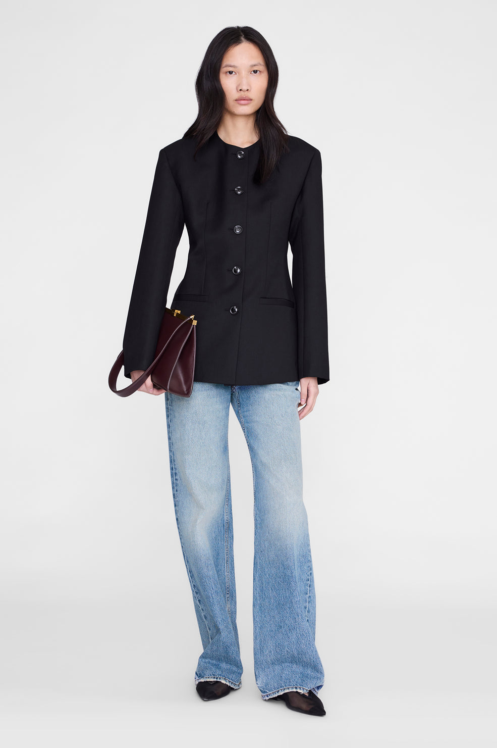 Anine Bag Smooth Leather - Fig