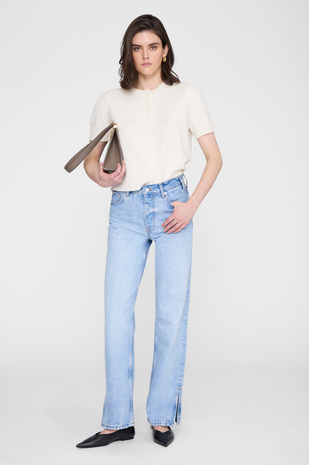 Anine Bag Smooth Leather - Taupe