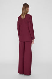 ANINE BING Aretha Blazer - Burgundy - on model back