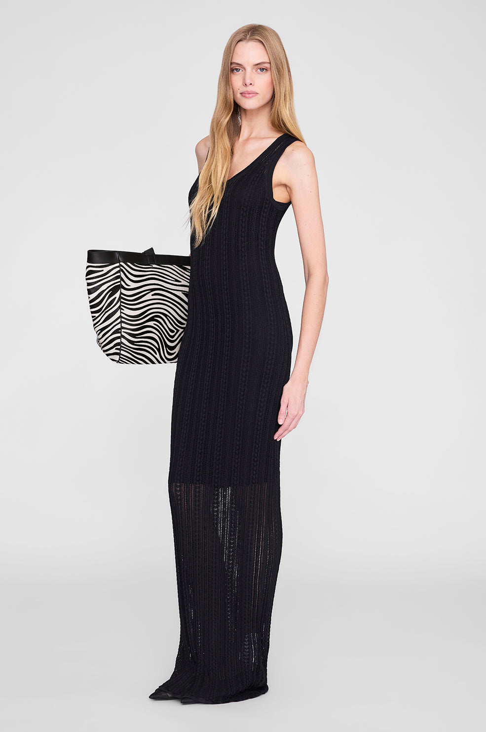 Arie Long Dress - Black View 1