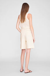 ANINE BING Arie Tank - Ivory - on model back