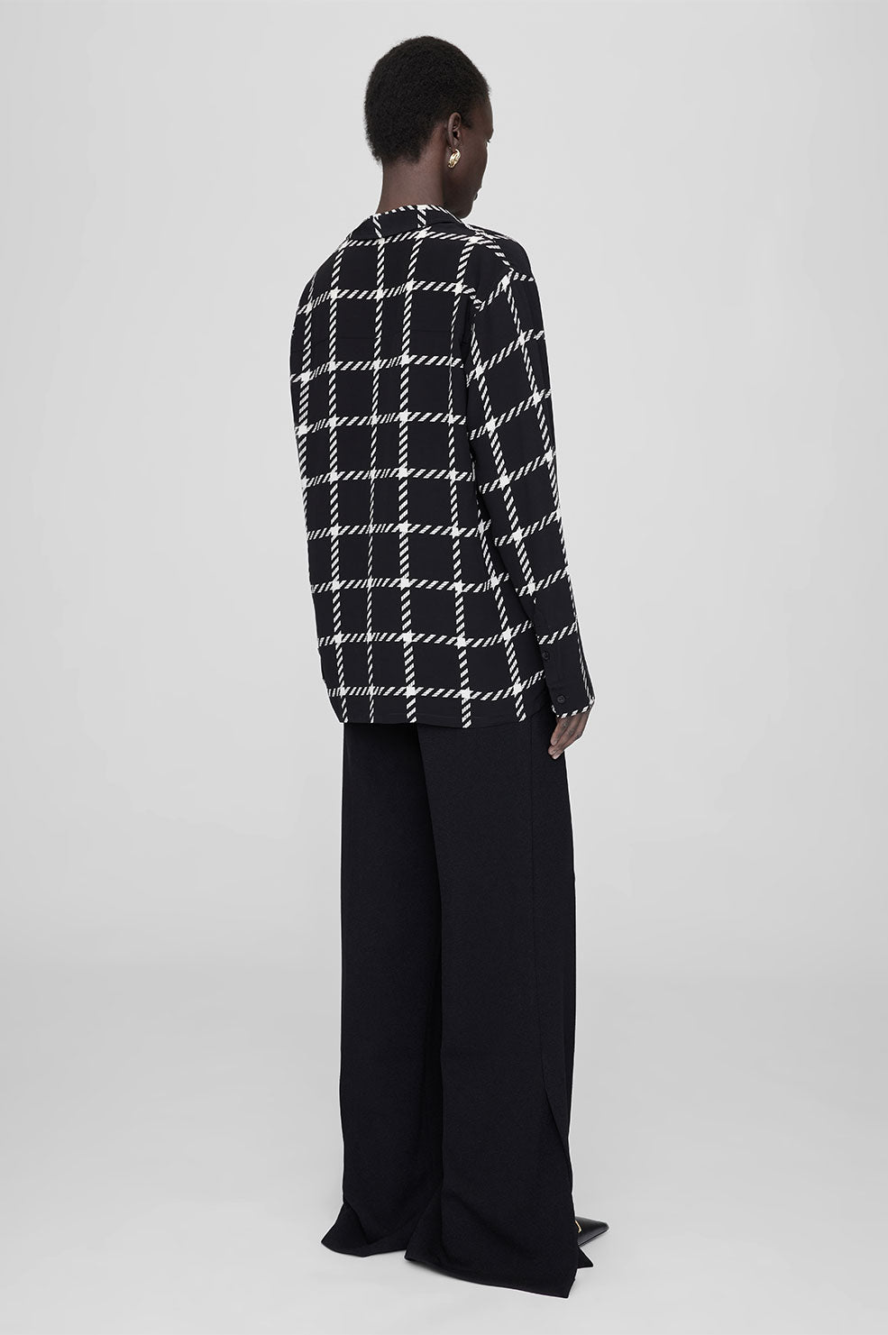 Aspen Shirt - Black And White Plaid