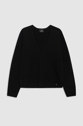 ANINE BING Athena Sweater - Black Cashmere