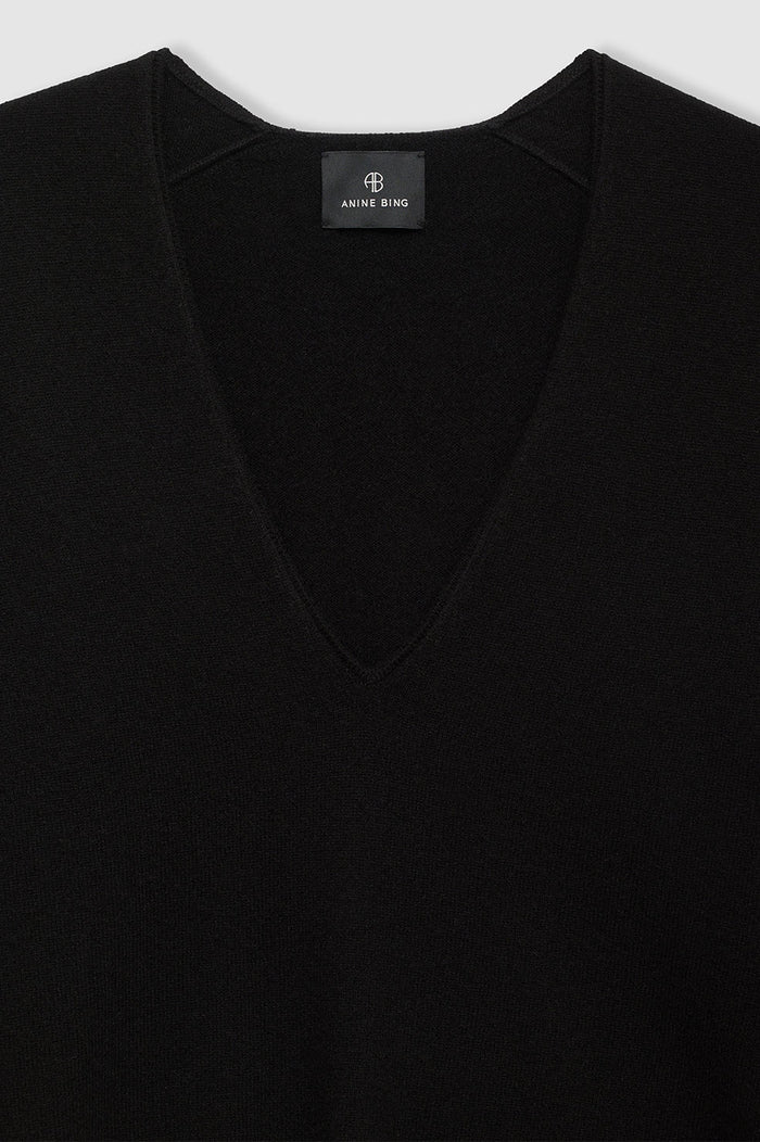 ANINE BING Athena Sweater - Black Cashmere

