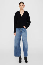 ANINE BING Athena Sweater - Black Cashmere