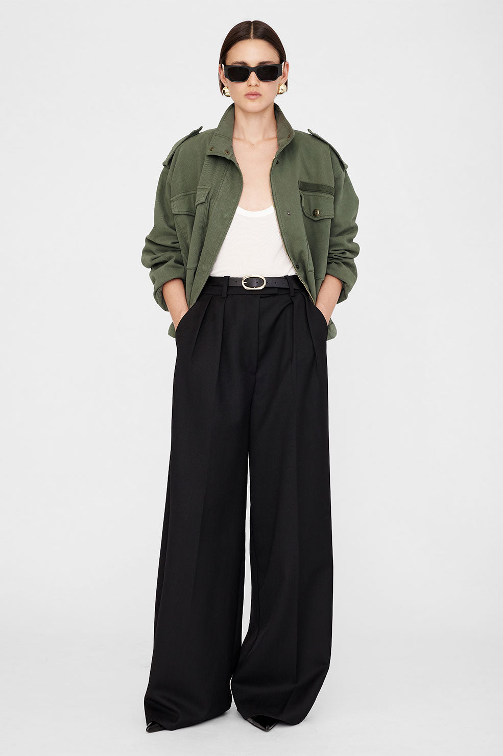 ANINE BING Audrey Jacket - Army Green