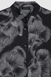 ANINE BING Avalon Shirt - Black Mushroom Print