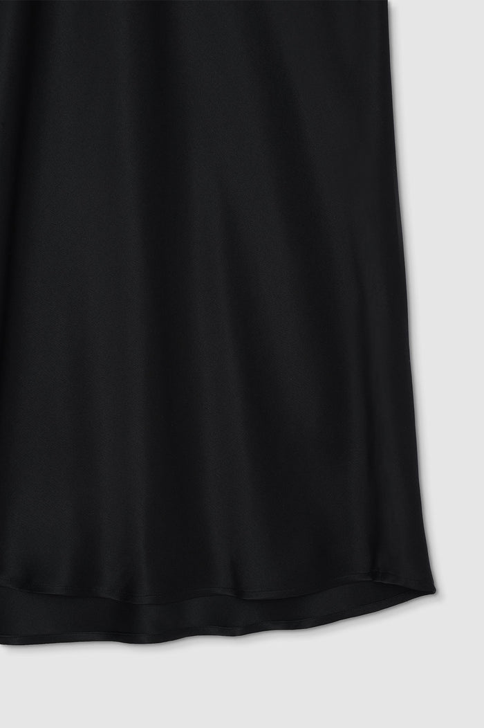 ANINE BING Bar Silk Maxi Skirt - Black