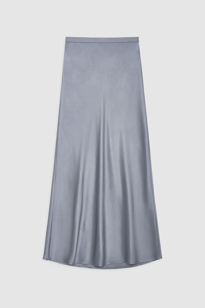 Bar Silk Skirt - Grey