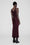 ANINE BING Bar Silk Skirt - Bordeaux