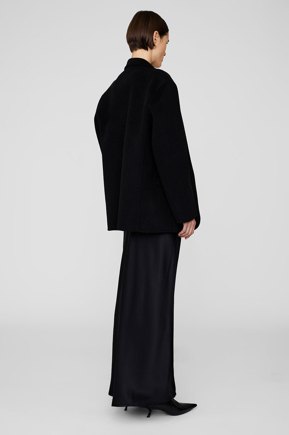 Bar Silk Maxi Skirt - Black View 2