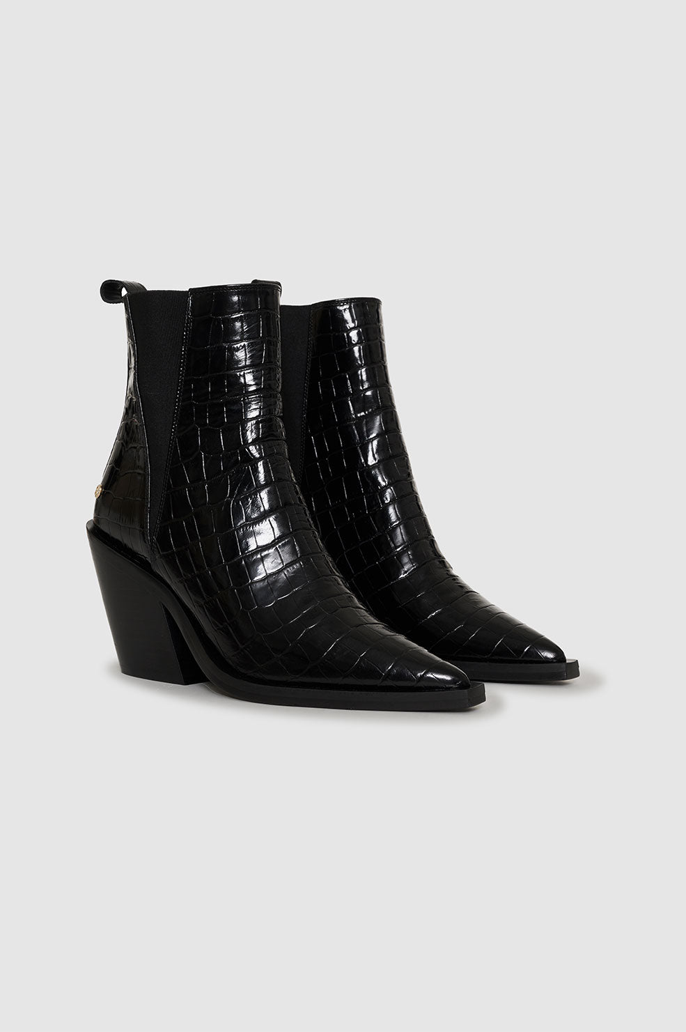 Bekah Boots - Black Embossed