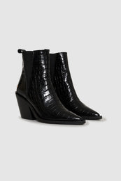 ANINE BING Bekah Boots - Black Embossed