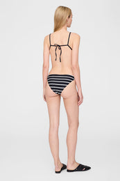ANINE BING Bellamy Bikini Bottom - Black And White Stripe