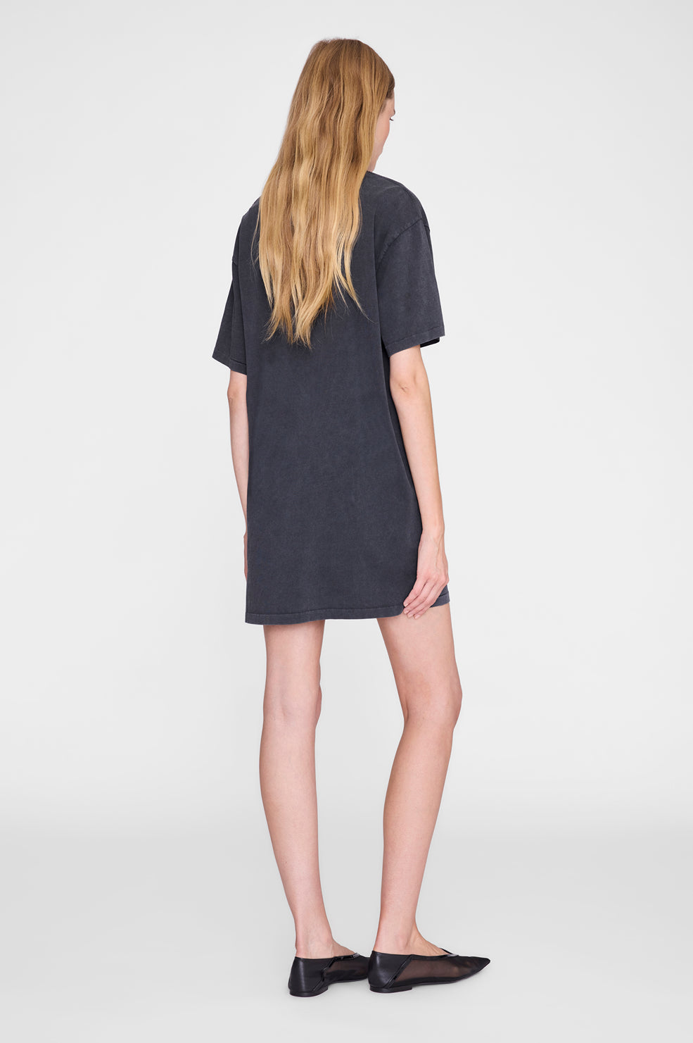Beth Mini Dress Leopard - Washed Black View 2
