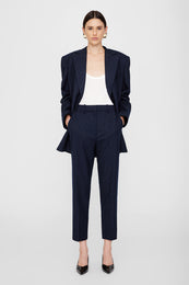 ANINE BING Declan Blazer - Navy Pinstripe