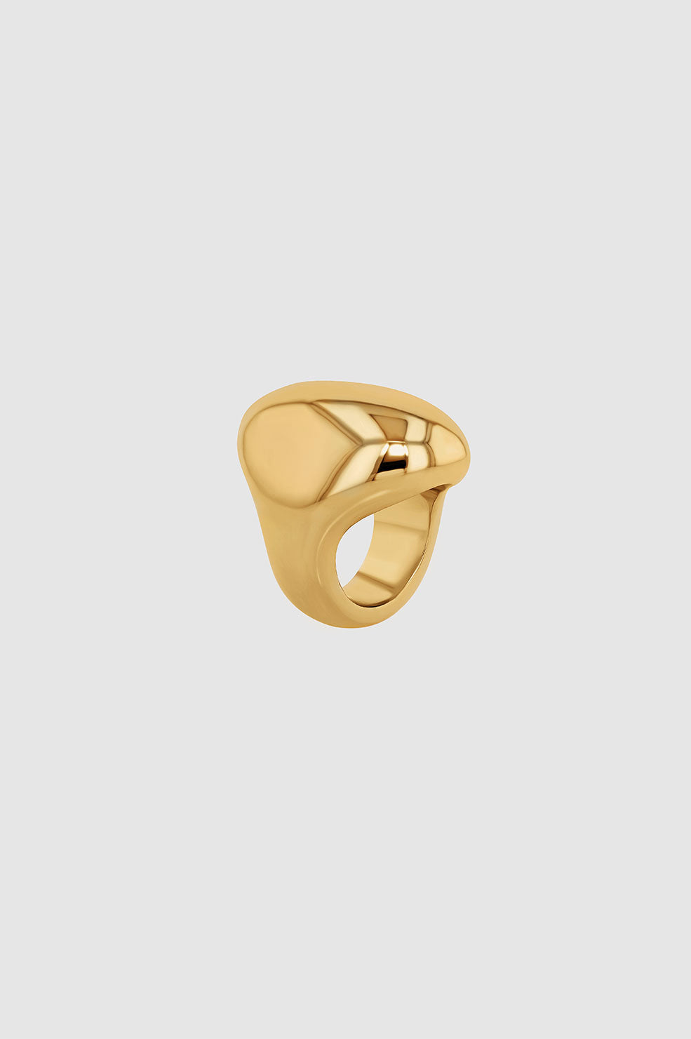 ANINE BING Bold Oval Dome Ring - Gold