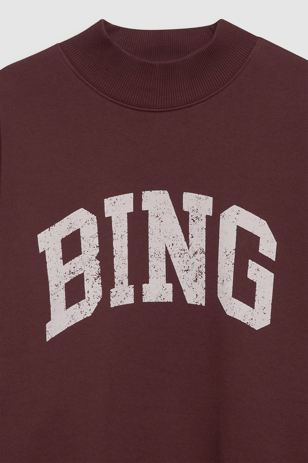 ANINE BING Bradie Sweatshirt Bing - Deep Burgundy