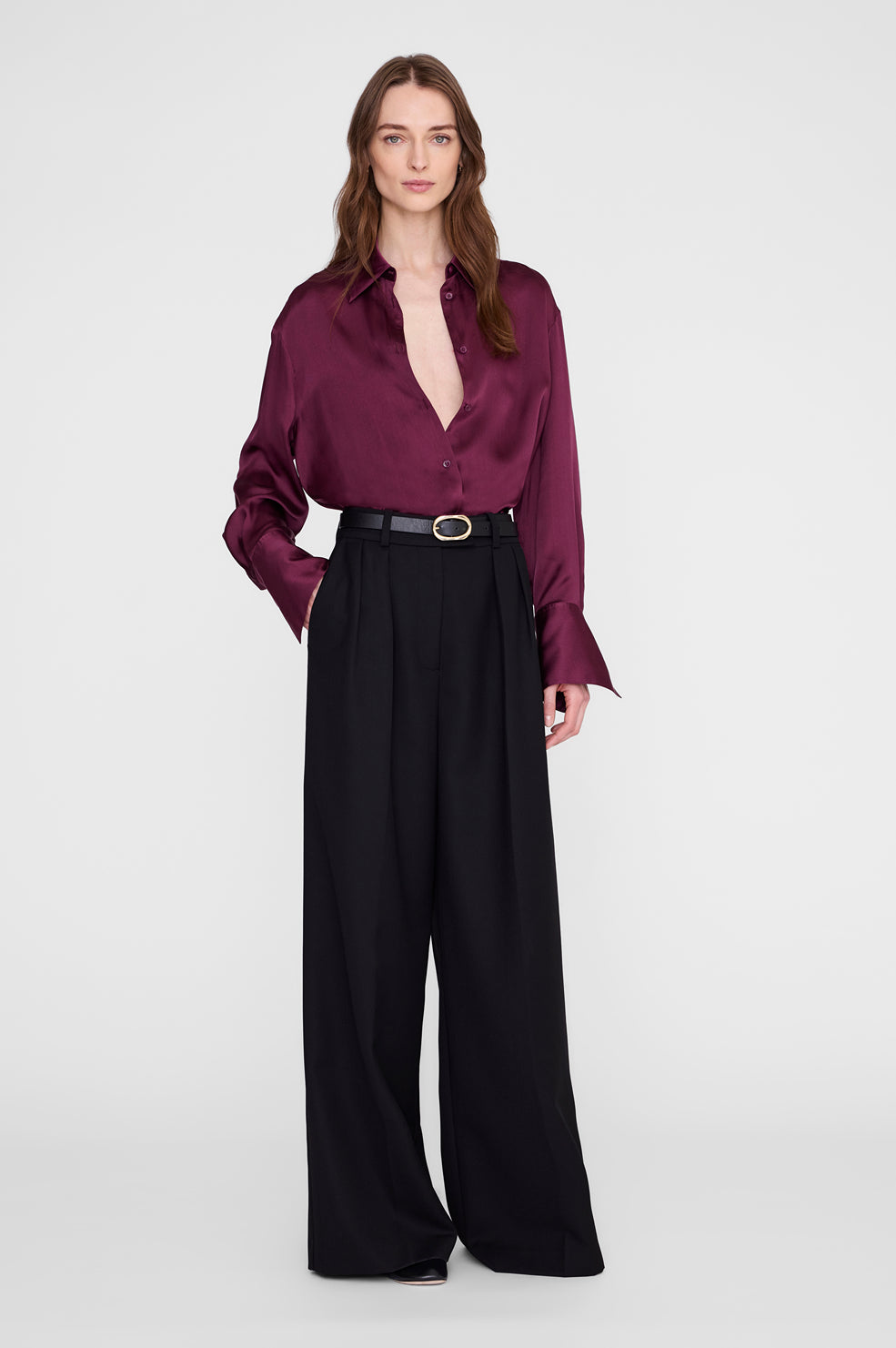 Bridget Shirt - Fig View 1