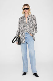 ANINE BING Bridget Shirt - Python - on model front view