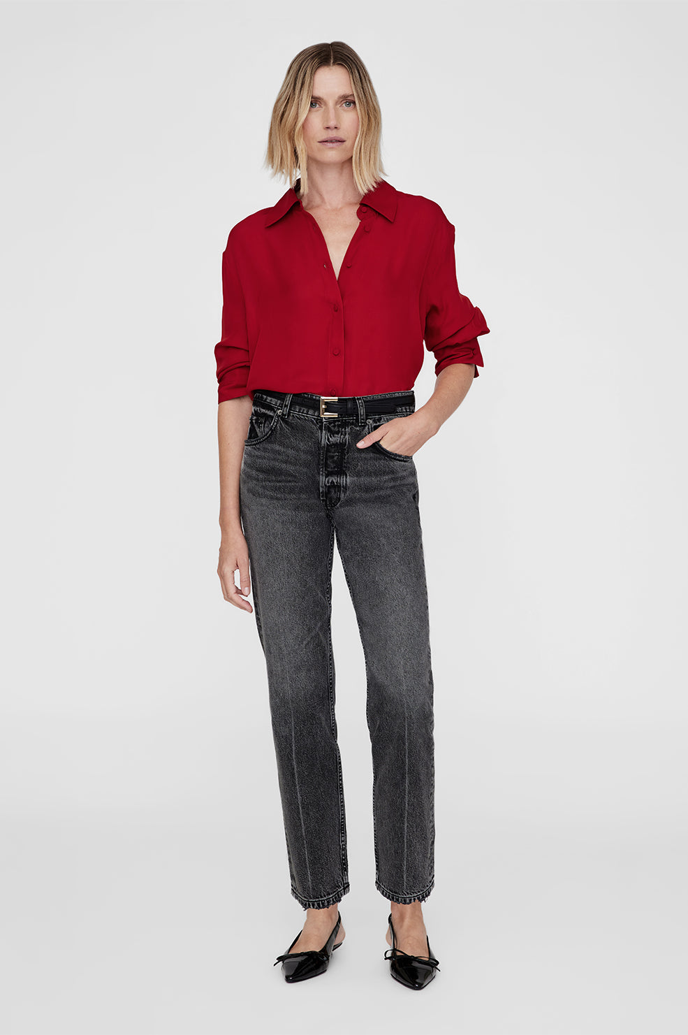 Bridget Shirt - Scarlet Red XS