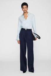 ANINE BING Bridget Shirt - Spring Mint - on model front