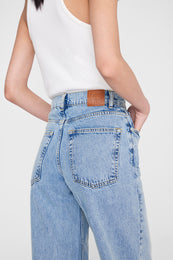 ANINE BING Brie Jean - Pale Azure - on model back detail second image