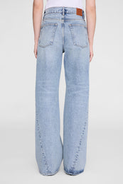 ANINE BING Brie Jean 33" - Reservoir Blue - on model back