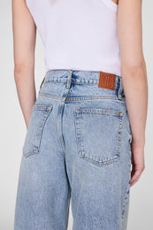 ANINE BING Brie Jean 33" - Reservoir Blue - on model back detail