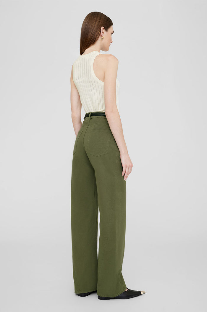 ANINE BING Briley Pant - Army Green