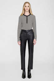 ANINE BING Bruno Pant - Black Recycled Leather