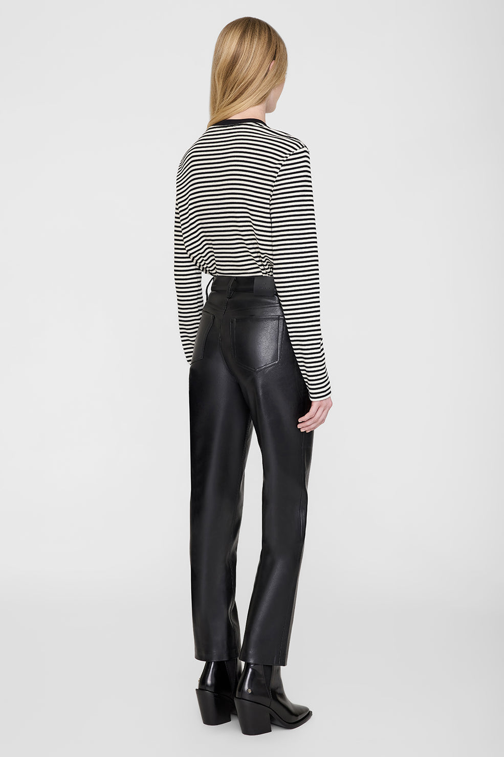 Bruno Pant - Black Recycled Leather