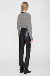 ANINE BING Bruno Pant - Black Recycled Leather